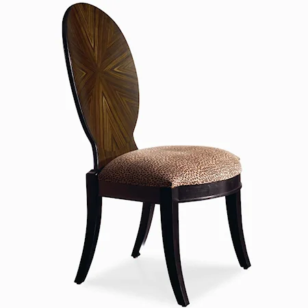 Transitional Side Chair with Upholstered Seat